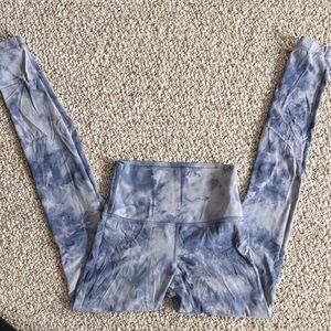 Blue Tie-Dye Lululemon Leggings